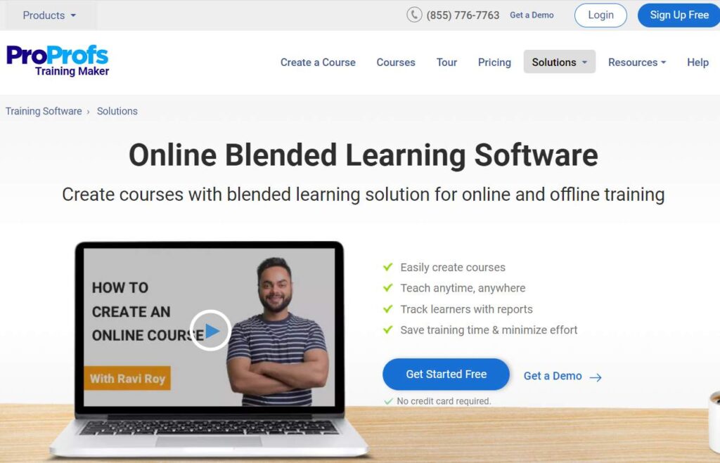 Online blended learning solution