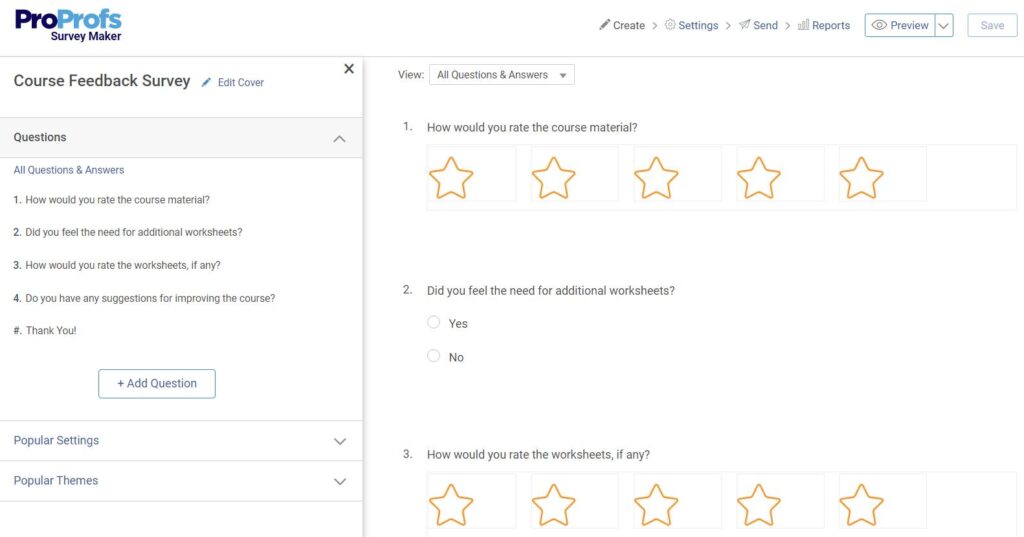 post-training surveys