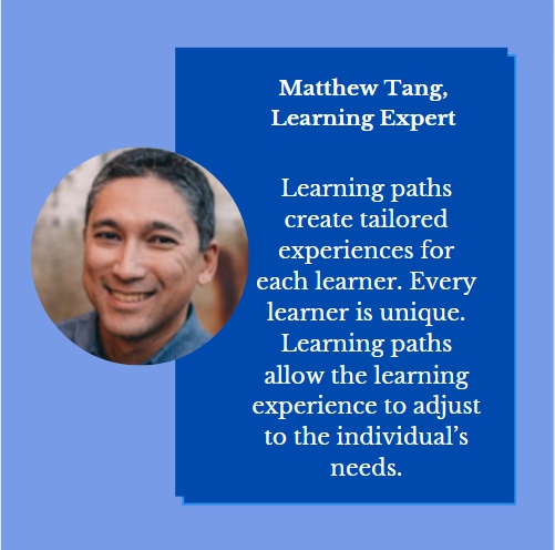 Customized Learning Paths - A/c to Learning Expert Matthew Tang