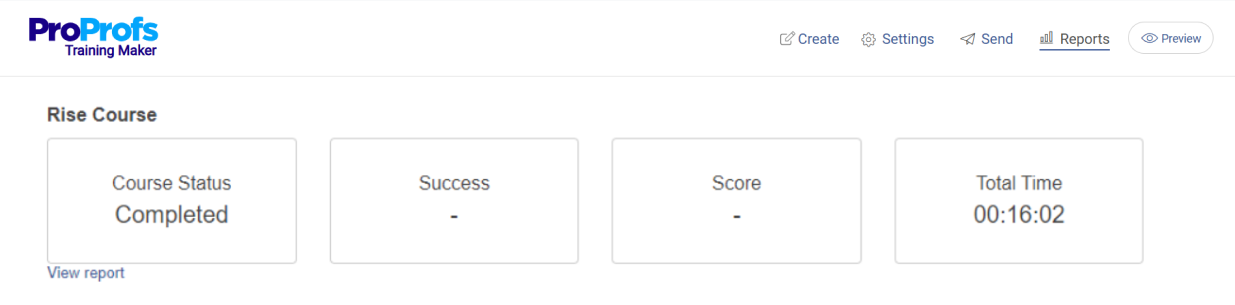 Analyze the Learner Report