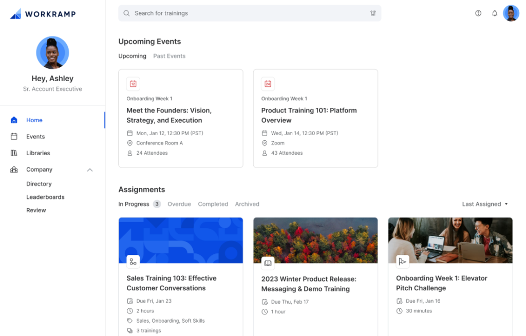 WorkRamp LMS: Best for AI-First Employee and Customer Training