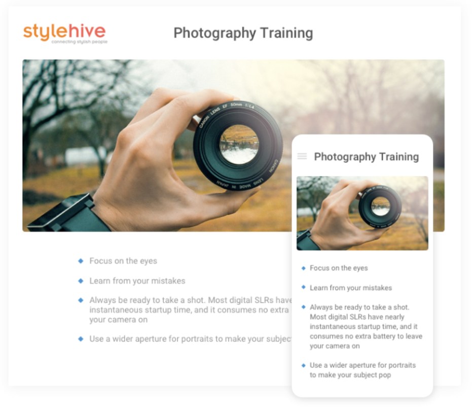 Tin Can API LMS - Photography Training