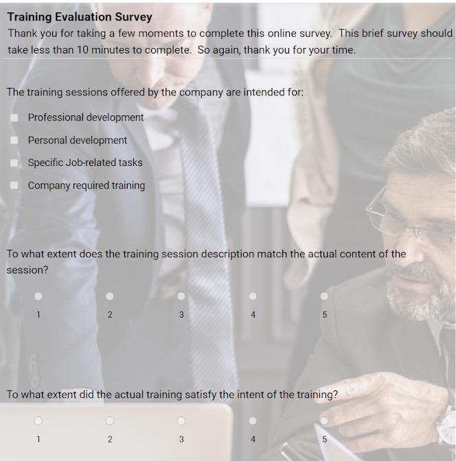 Training Surveys
