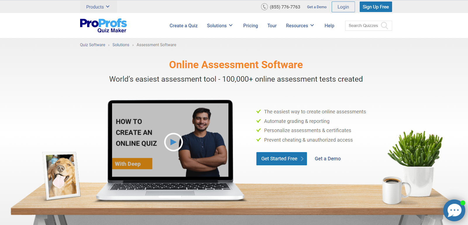 proprofs online assessment