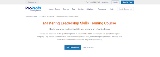 Mastering skill training course