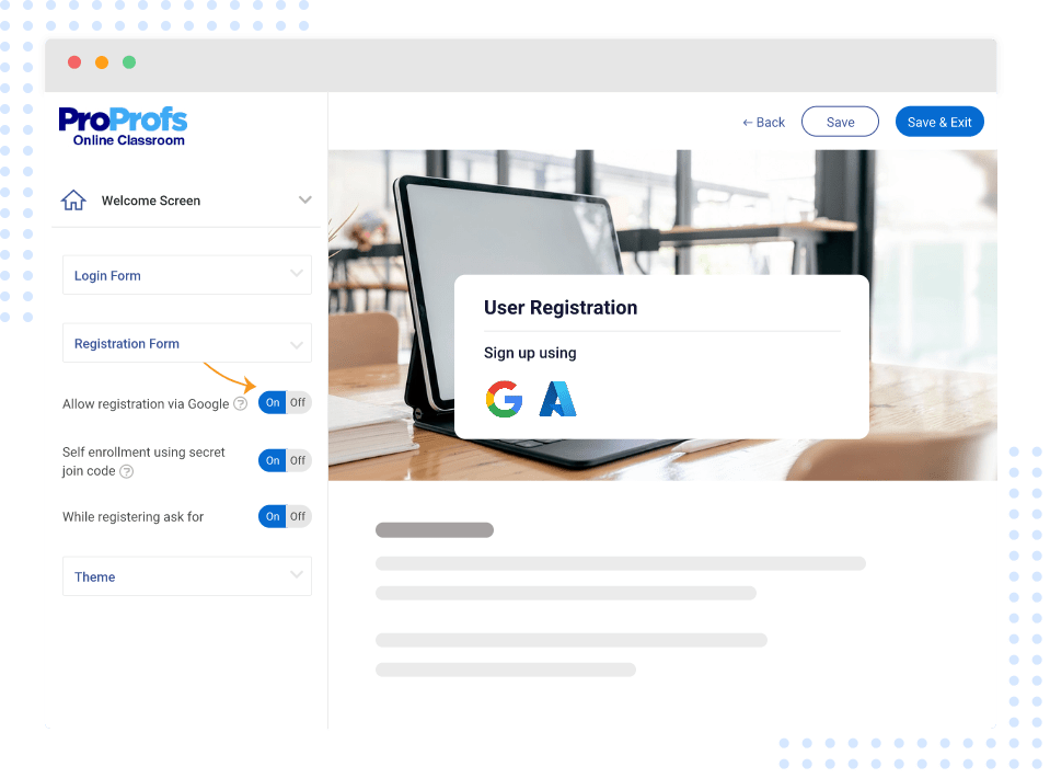 ProProfs supports secure access