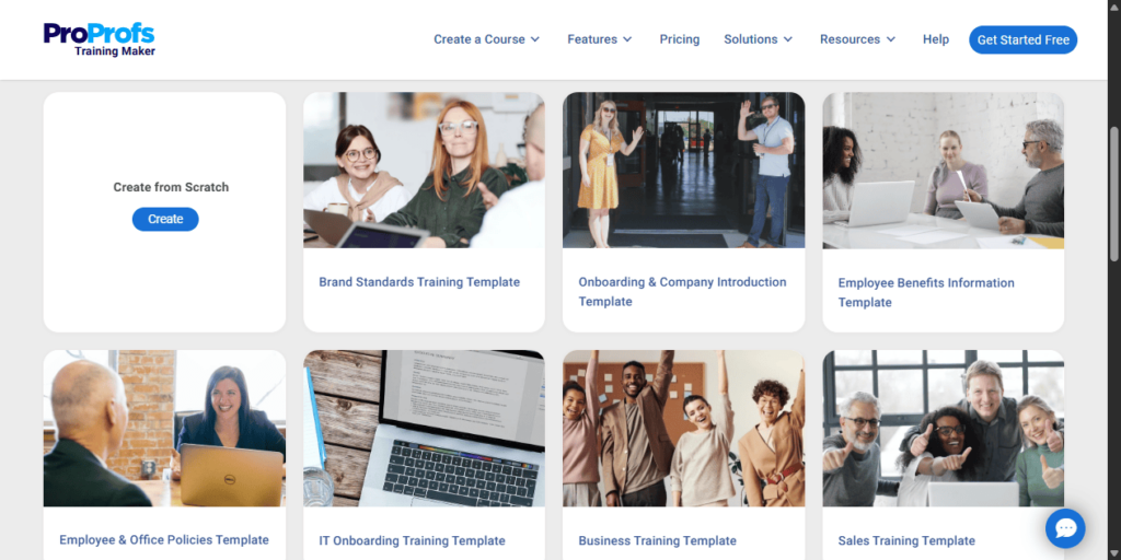Course templates