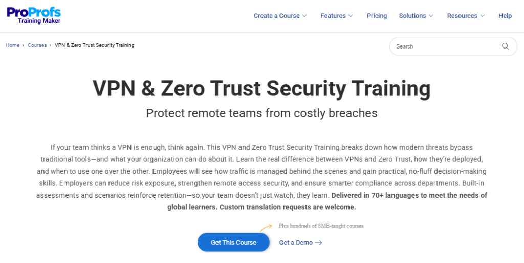 VPN and Zero Trust Security Training