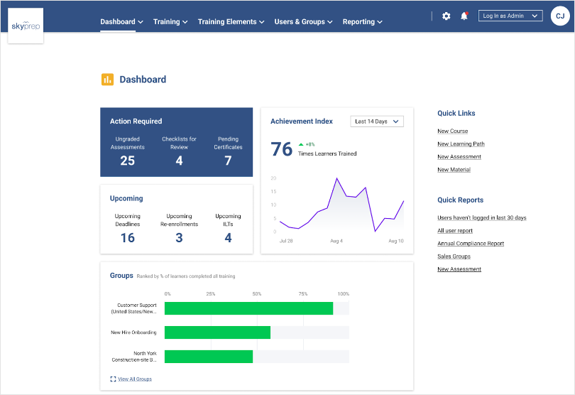 SkyPrep - Best LMS for the Modern Workforce