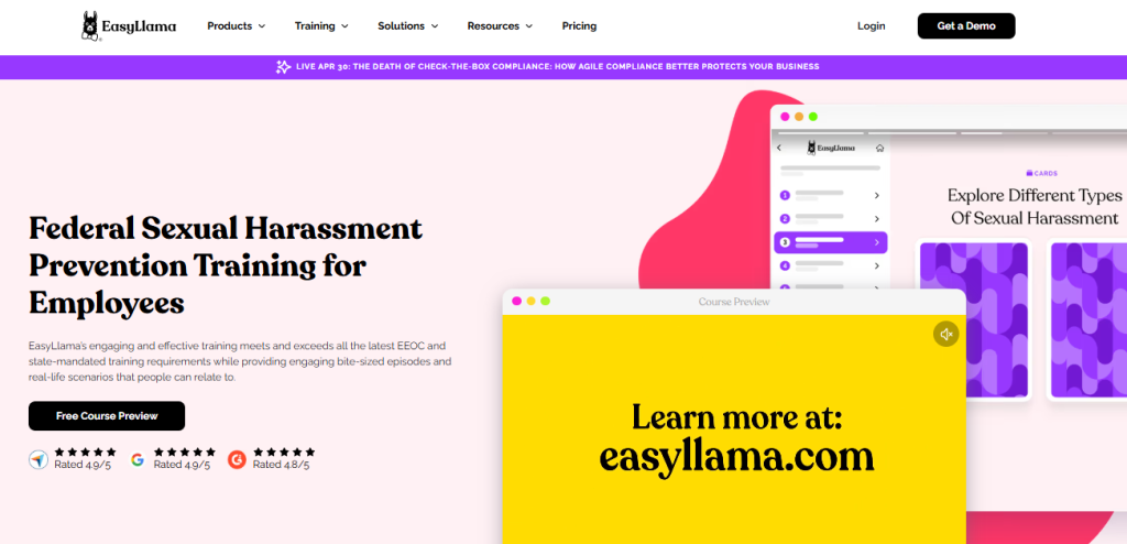 EasyLlama Sexual Harassment Training Course