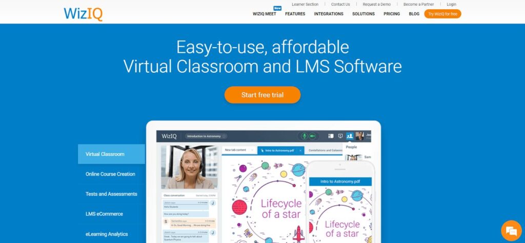 Online Training Tool - WizIQ