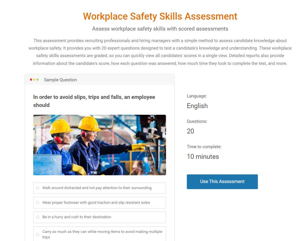 Skills Assessment