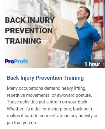 Back Injury Prevention