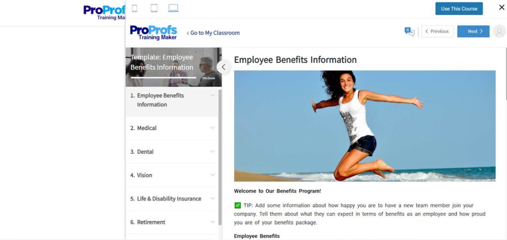 Employee Benefits Information 
