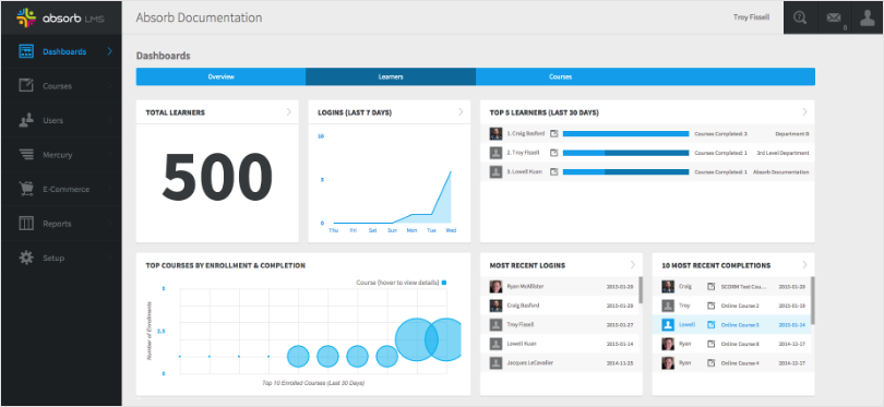 Absorb LMS - Best for enterprise learning