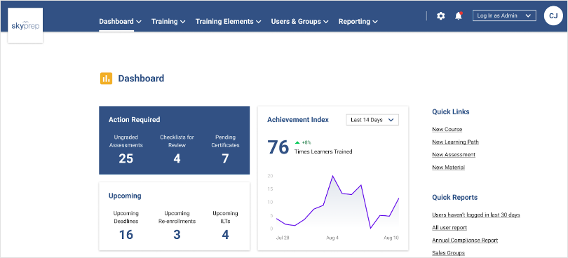 SkyPrep - Best Docebo alternative to facilitate distance learning