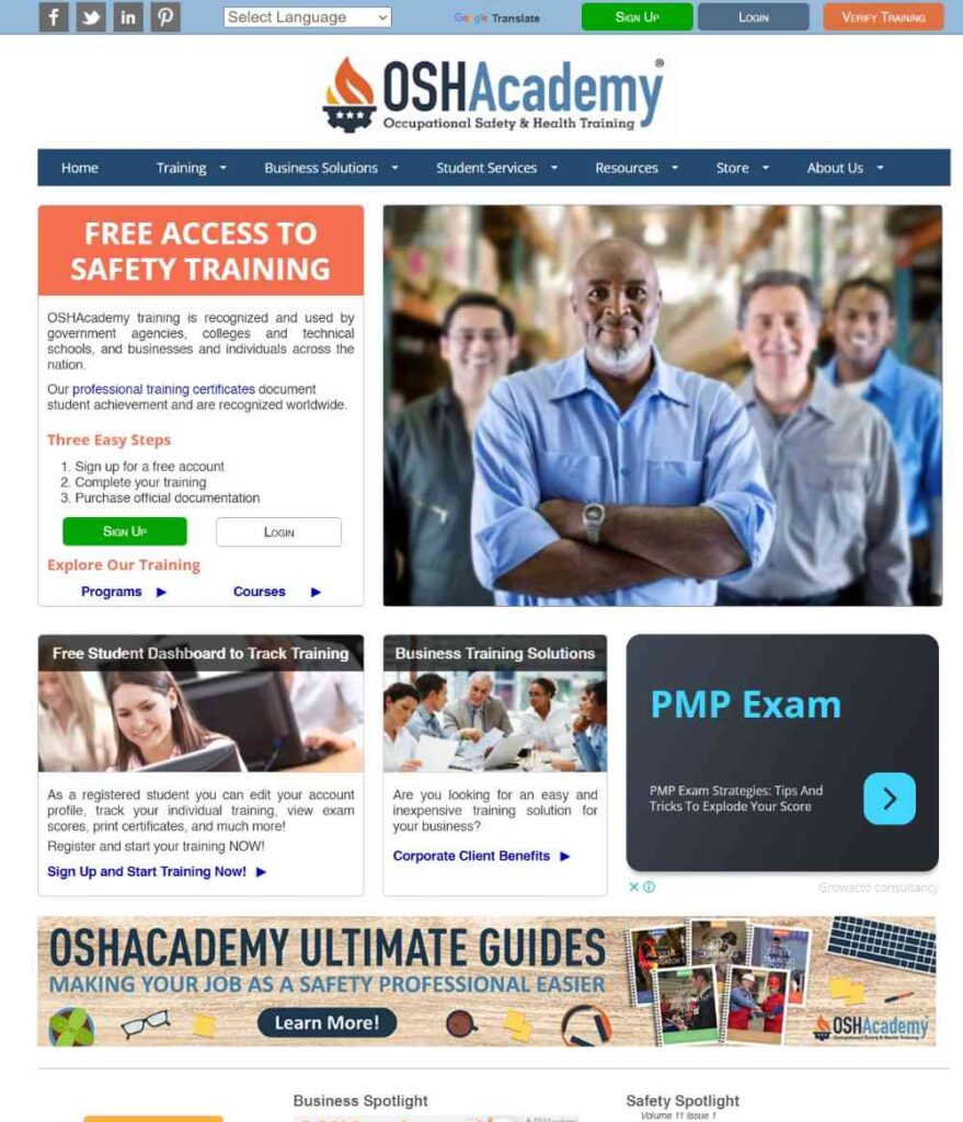 OSHA Training Courses Online