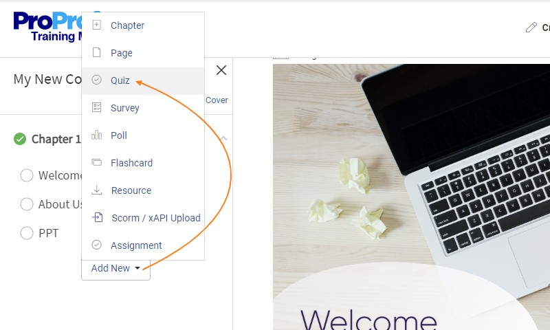 Add Quizzes to Measure Knowledge