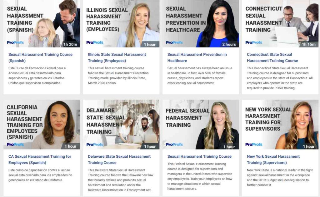 Sexual harassment training