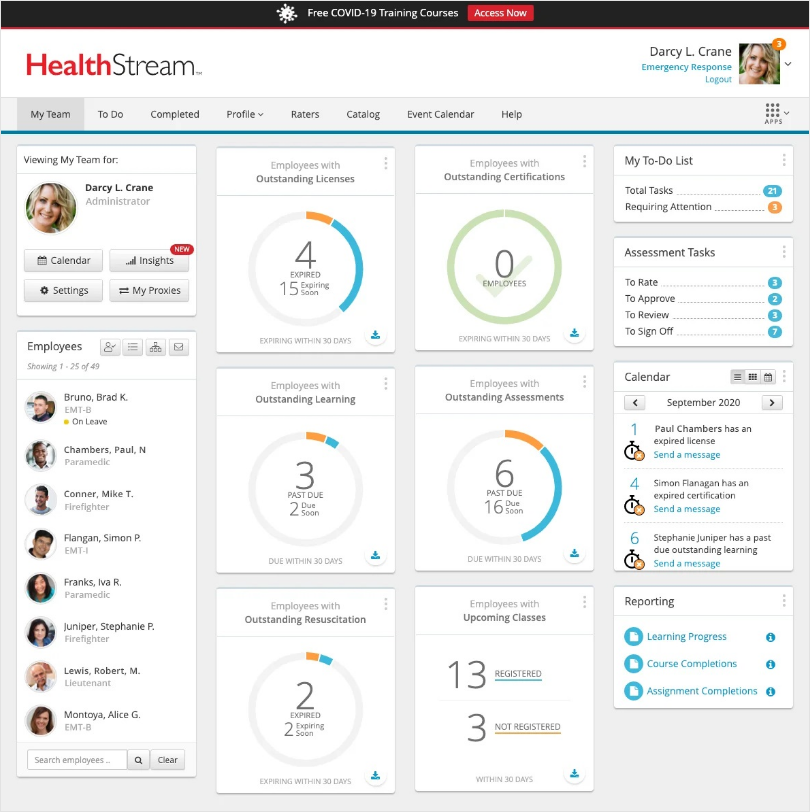 HealthStream LMS