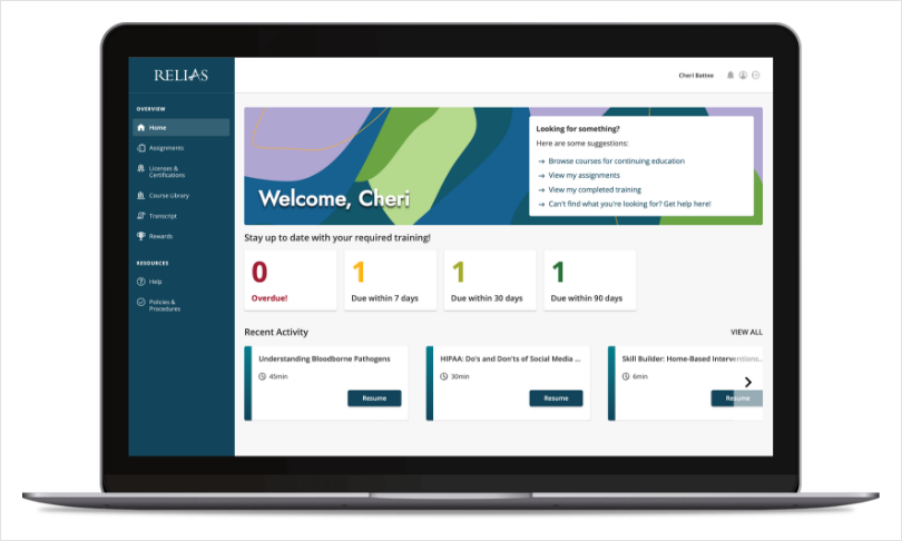 Relias Healthcare LMS