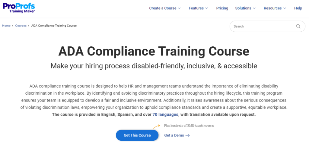 ADA Awareness and Accessibility Training
