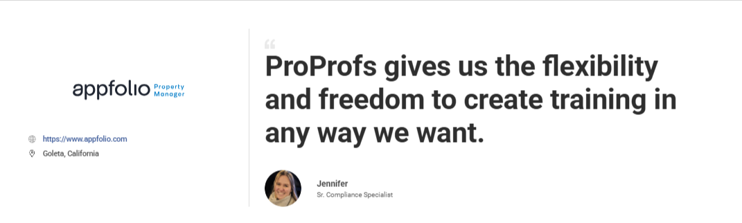 AppFolio Uses ProProfs to Conduct Compliance Training Program