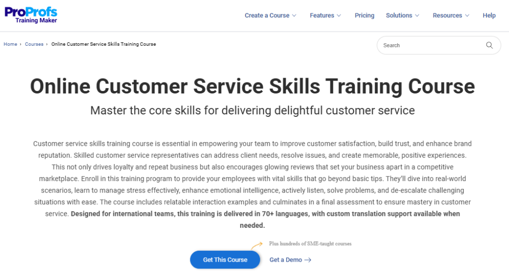 Customer Service Training