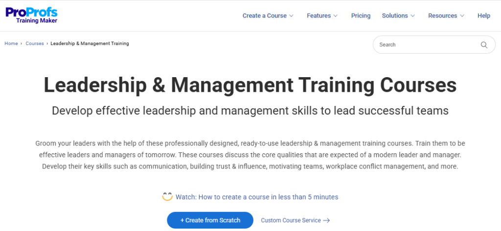Leadership and Management Training