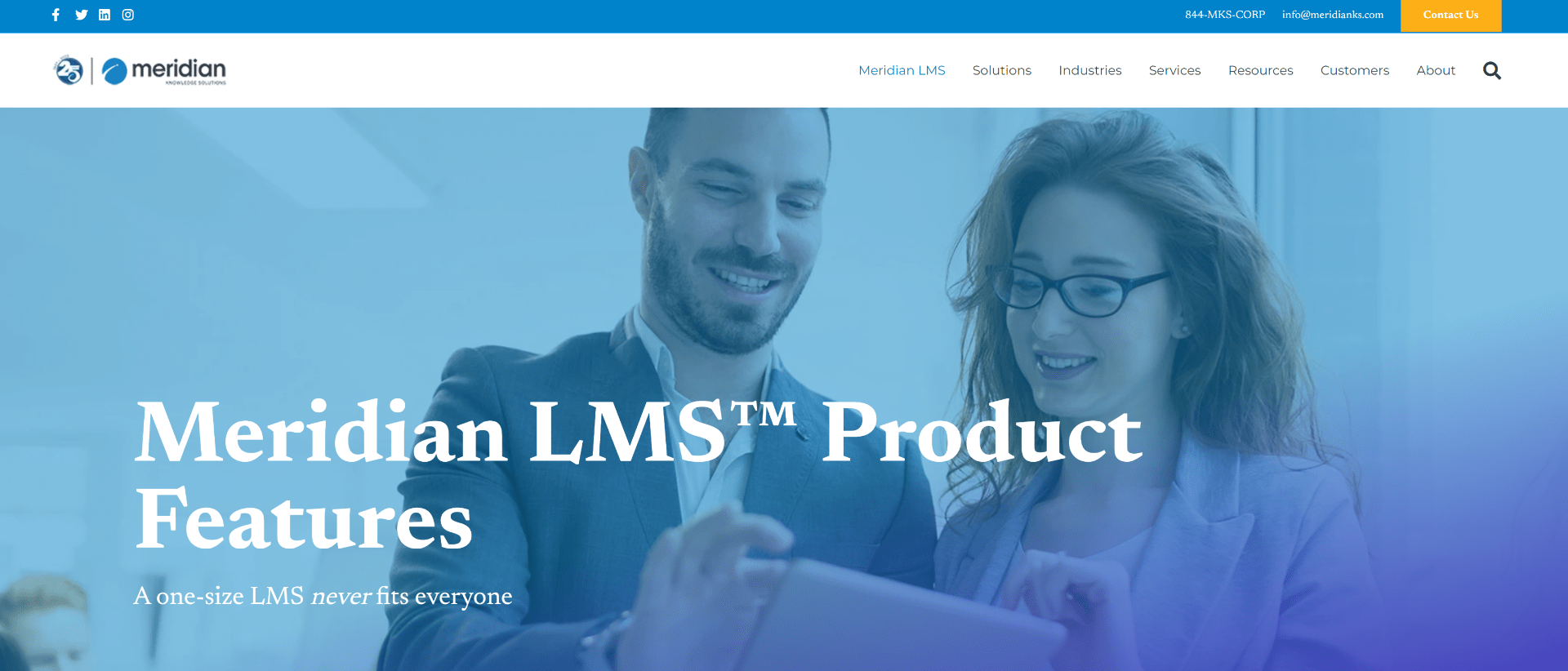 Meridian LMS Best for Dynamic and Interactive Learning