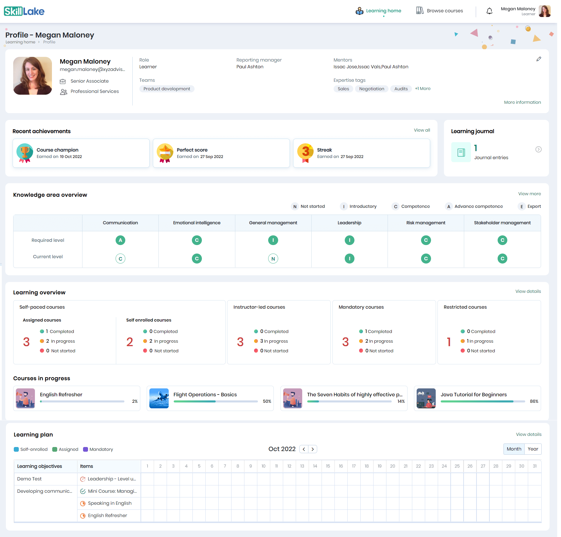 Skill Lake LMS