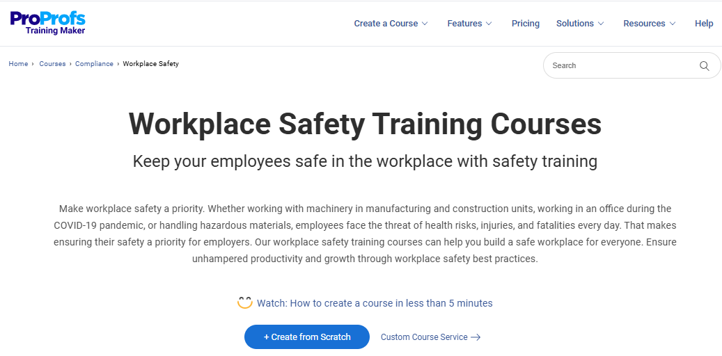 Workplace Safety Training