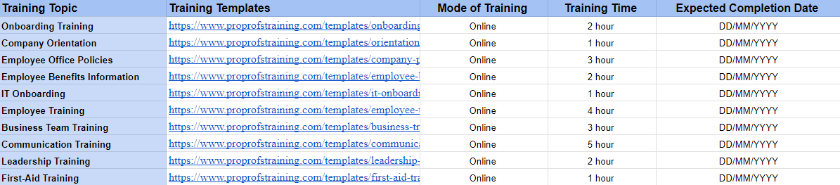 Structure Your Training Plan