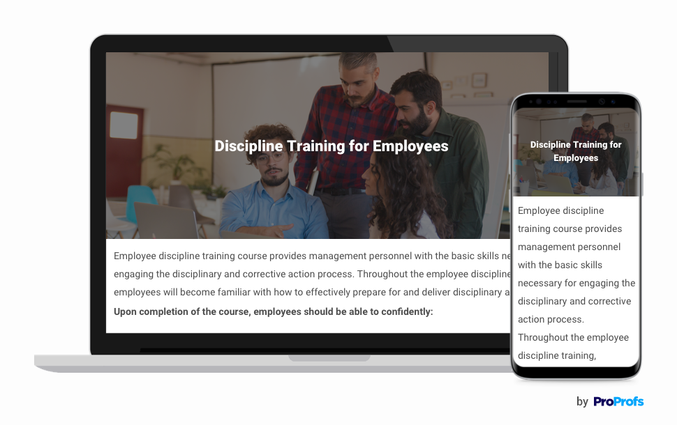 Employee Discipline Training Course 
