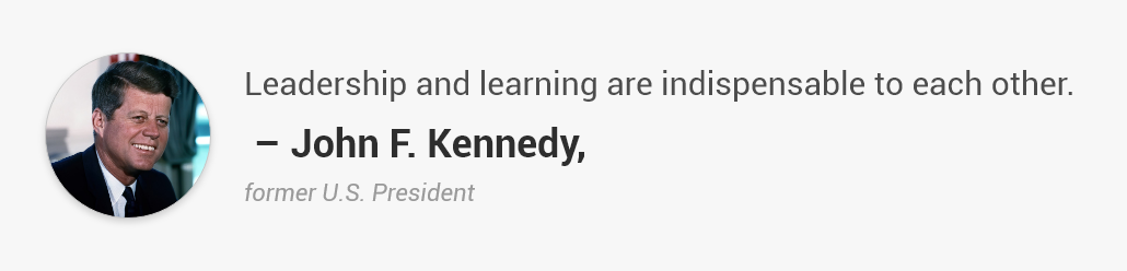 ohn F. Kennedy, former U.S. President