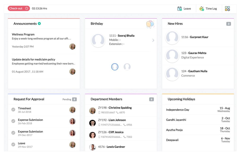 Zoho People - Best for Budget-Conscious SMBs Needing a Full HR System