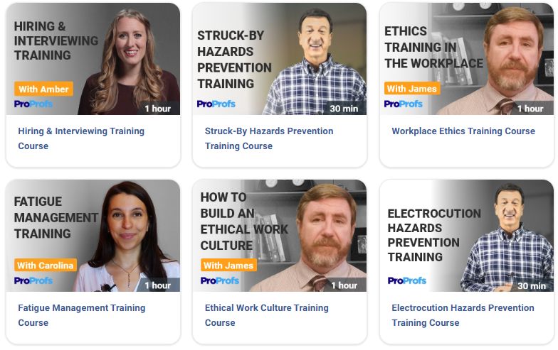 Compliance & Safety Training courses