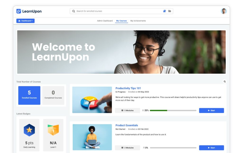 LearnUpon AI LMS