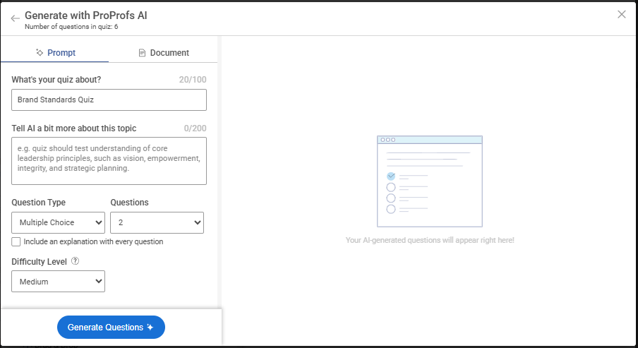 Create Online Scored Quizzes and Tests ProProfs Quiz Creator