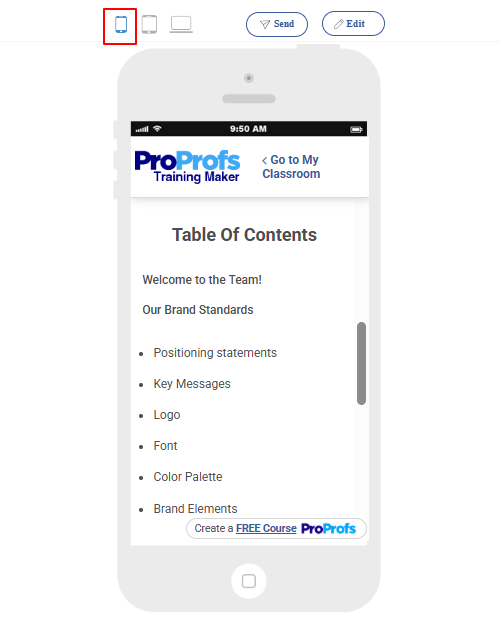 Template Brand Standards Team Training ProProfs