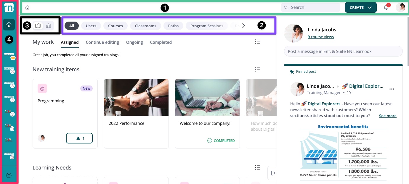 360Learning LMS Dashboard 360Learning LMS Dashboard