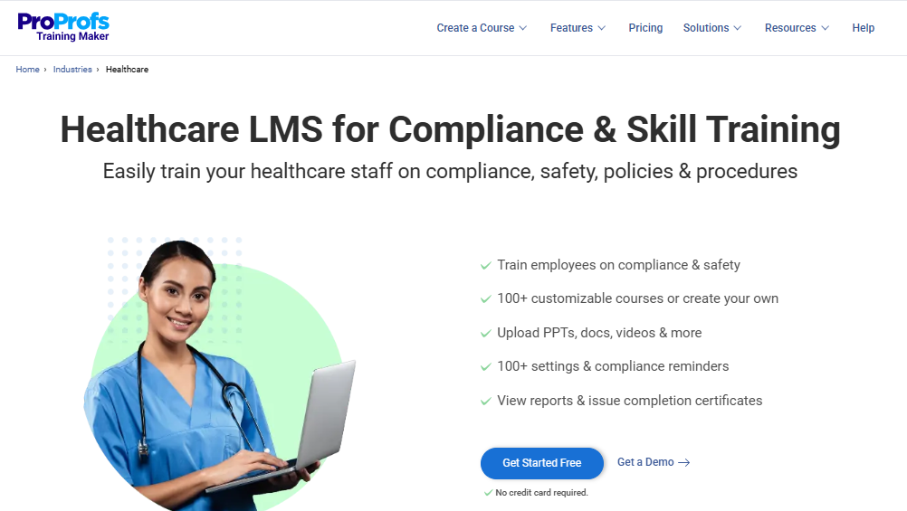 ProProfs Healthcare LMS Software TM ProProfs Healthcare LMS Software