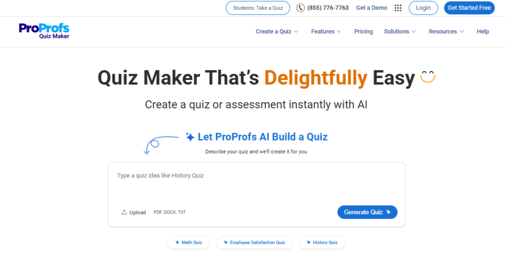 ProProfs Quiz Maker