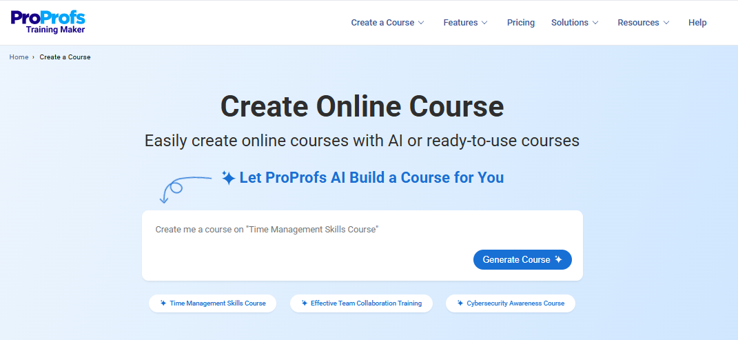 ProProfs Training Maker Partner LMS