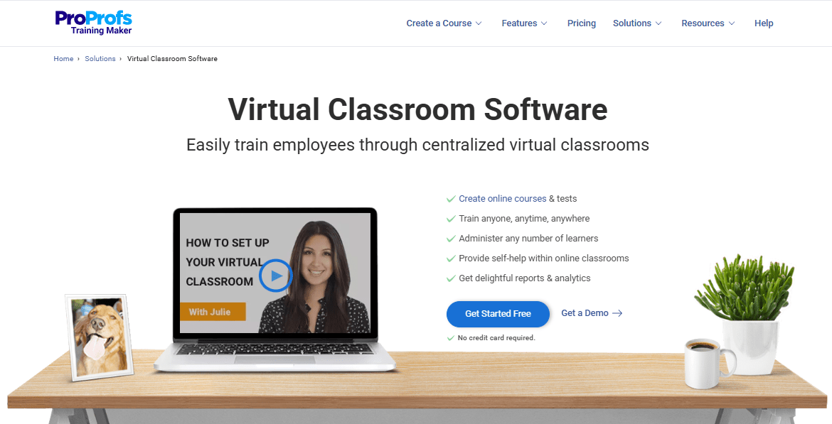 ProProfs Training Maker virtual instructor led training platform