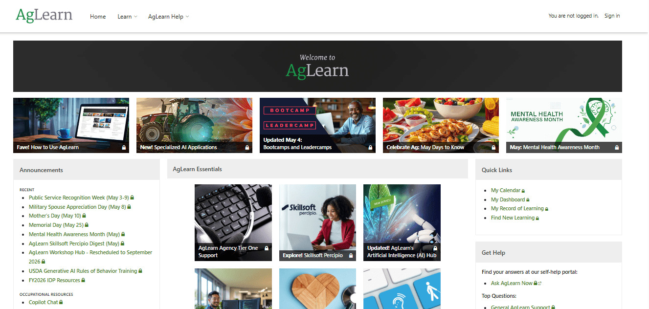USDA AgLearn