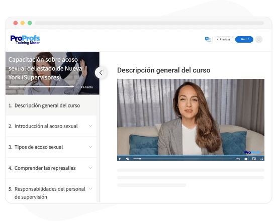 Biblioteca de cursos + Sistema de gestión de aprendizaje (LMS)