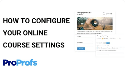 How to Configure Your Online Course Settings