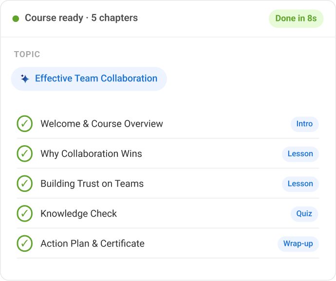 AI Course Builder