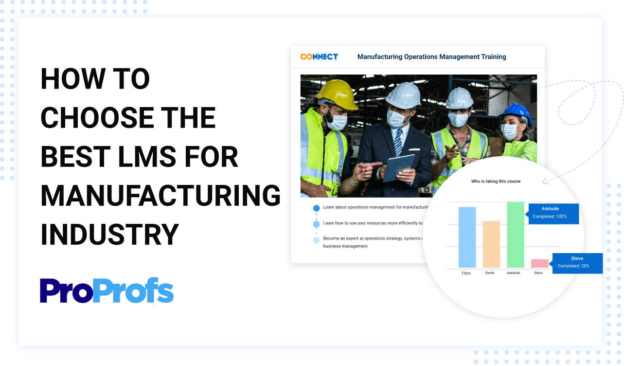 manufacturing lms software | reduce rework & stay... LMS for Manufacturing Companies | Manufacturing Training Software